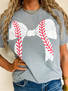 Baseball Bow Tee - Comfort Colors (Unisex)