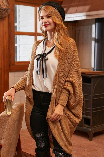 Mocha Cardigan - One Size – Clearly Luxe Boutique